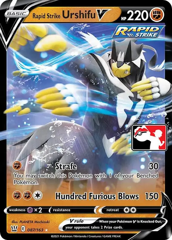 Rapid Strike Urshifu V #087/163 S1 — Play! Pokémon Prize Pack Series