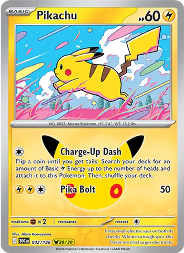 Pikachu #042 — 30th Celebration