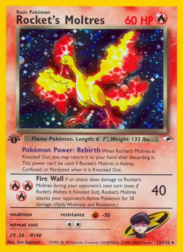 Carte Pokémon Rocket's Sulfura #12 — Gym Heroes