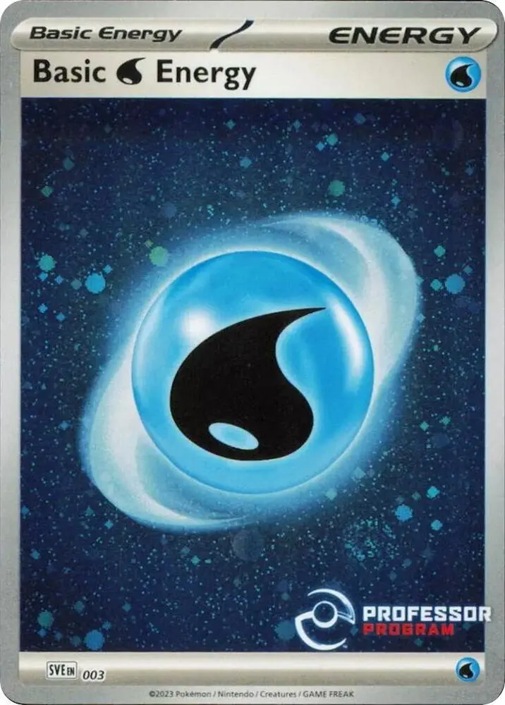 Carte Pokémon Water Energy #003 — Professor Program Promos