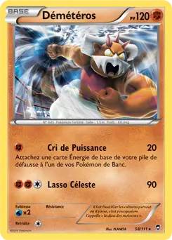 Carte Pokémon Démétéros #058 Non Holo — Poings Furieux