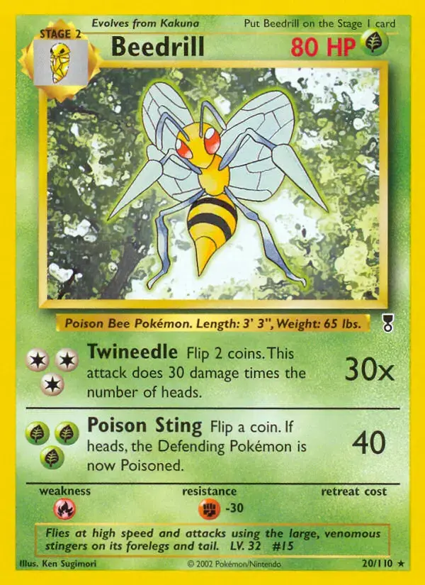Carte Pokémon Dardargnan #20 — Legendary Collection