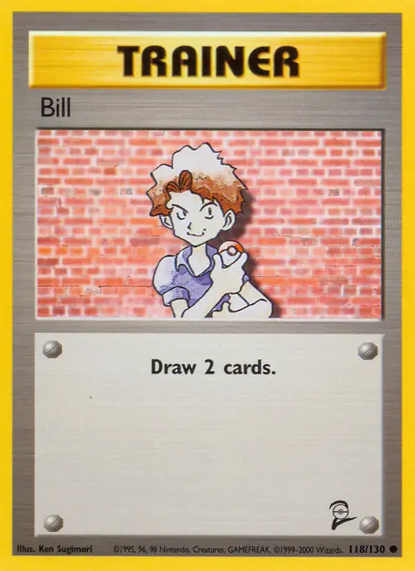 Carte Pokémon Bill #118 — Base Set 2