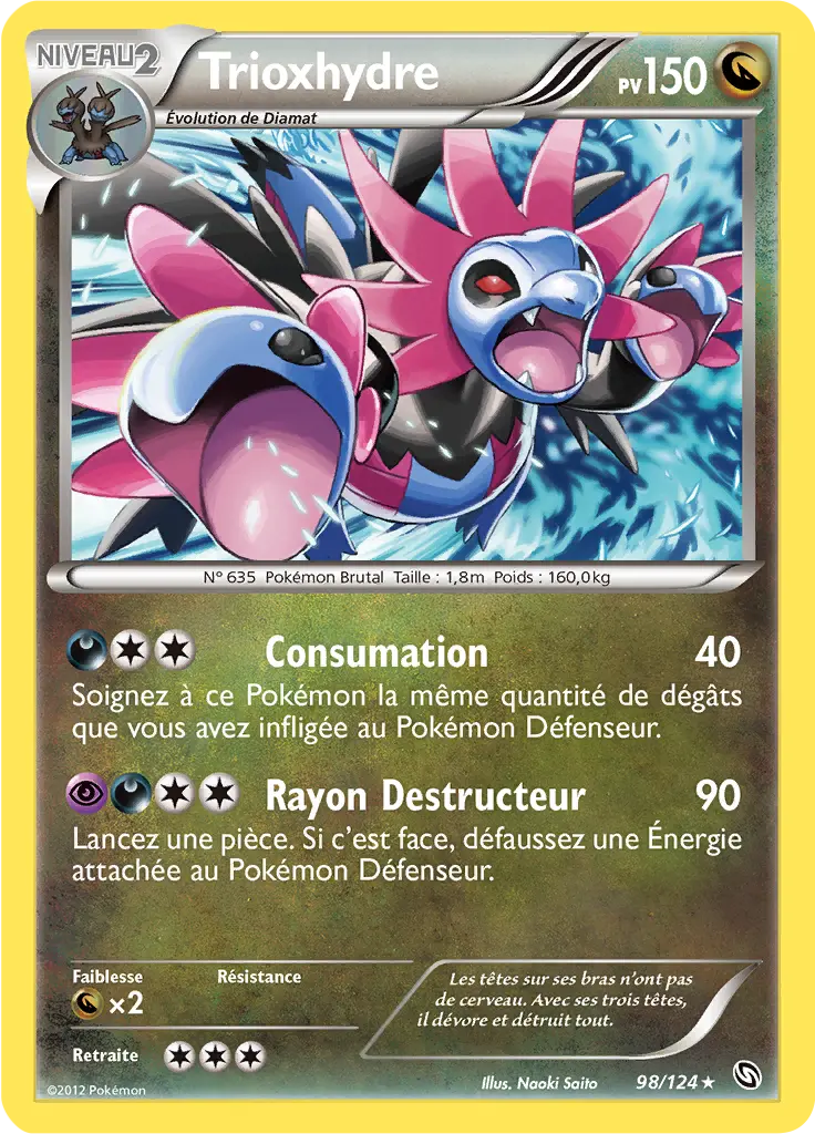 Carte Pokémon Trioxhydre #098 Cracked Ice — Dragons Exaltés