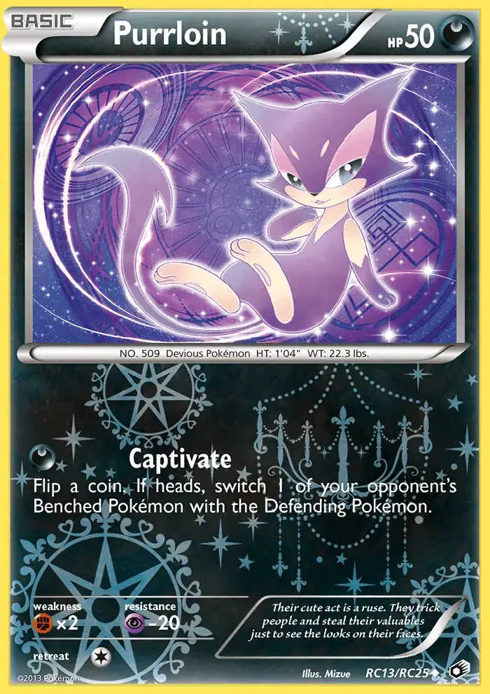 Carte Pokémon Purrloin #RC13 — Trésors Légendaires