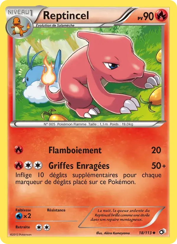 Carte Pokémon Reptincel #18 — Trésors Légendaires