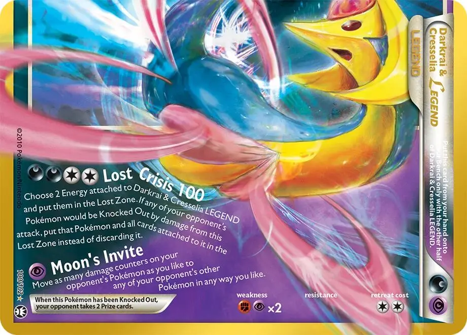 Darkrai & Cresselia Legend (Bottom) #100/102 — 30th Celebration