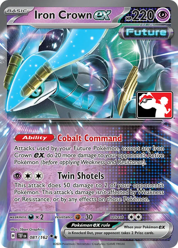 Iron Crown ex #081/162 S5 — Play! Pokémon Prize Pack Series