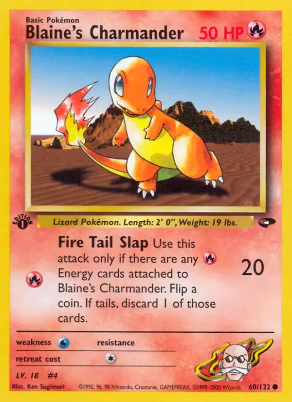 Carte Pokémon Blaine's Salamèche #60 — Gym Challenge
