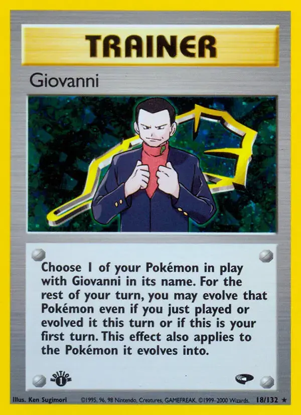 Carte Pokémon Giovanni #18 — Gym Challenge