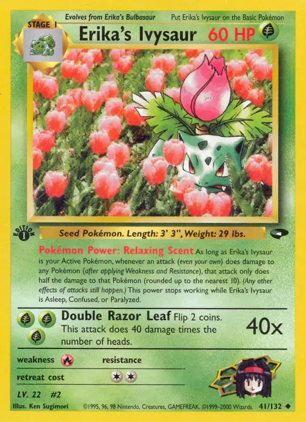 Carte Pokémon Erika's Herbizarre #41 — Gym Challenge