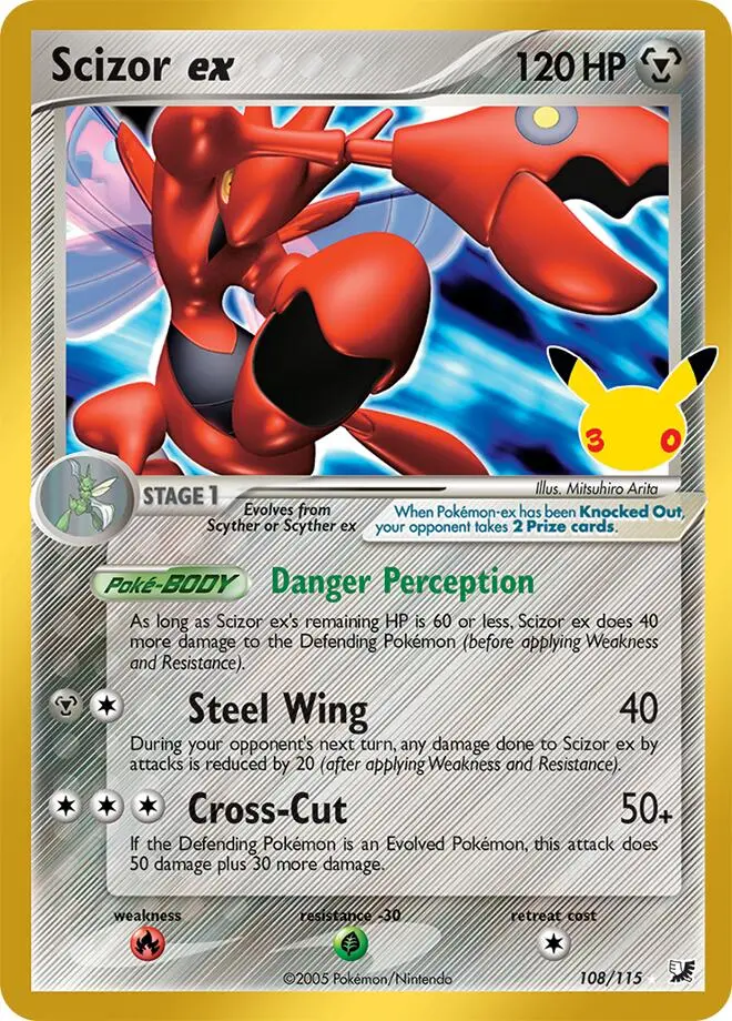 Scizor ex #108/115 — 30th Celebration