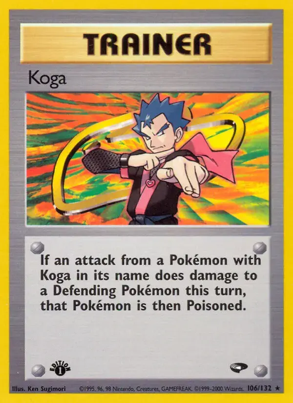 Carte Pokémon Koga #106 — Gym Challenge