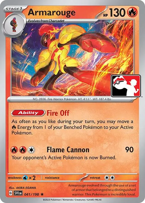 Armarouge #041/198 S3 — Play! Pokémon Prize Pack Series