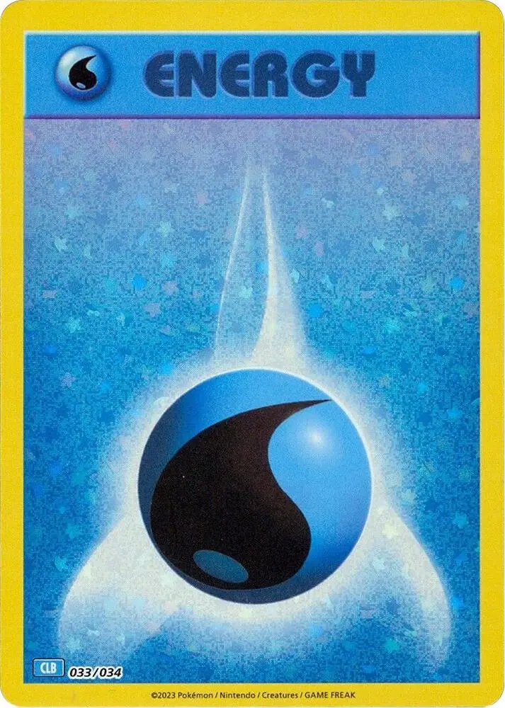 Carte Pokémon Basic Water Energy #033 — Deck Tortank & Suicune-ex