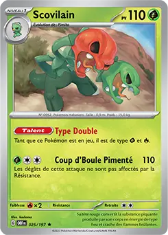 Carte Pokémon Scovilain #025 Cosmos — Flammes Obsidiennes