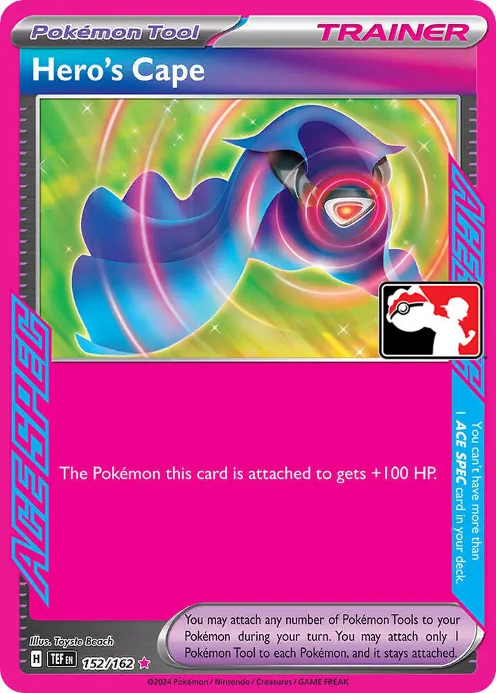 Hero's Cape #152/162 S5 — Play! Pokémon Prize Pack Series