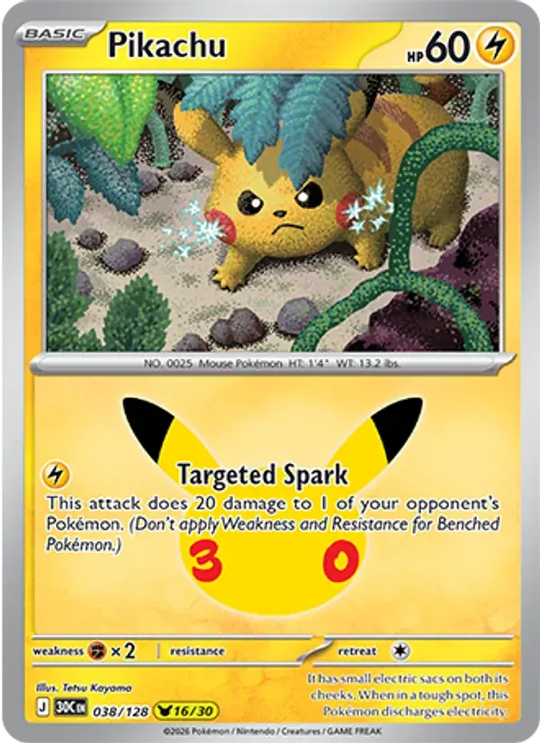 Pikachu #038 — 30th Celebration