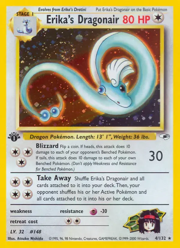 Carte Pokémon Erika's Draco #4 — Gym Heroes