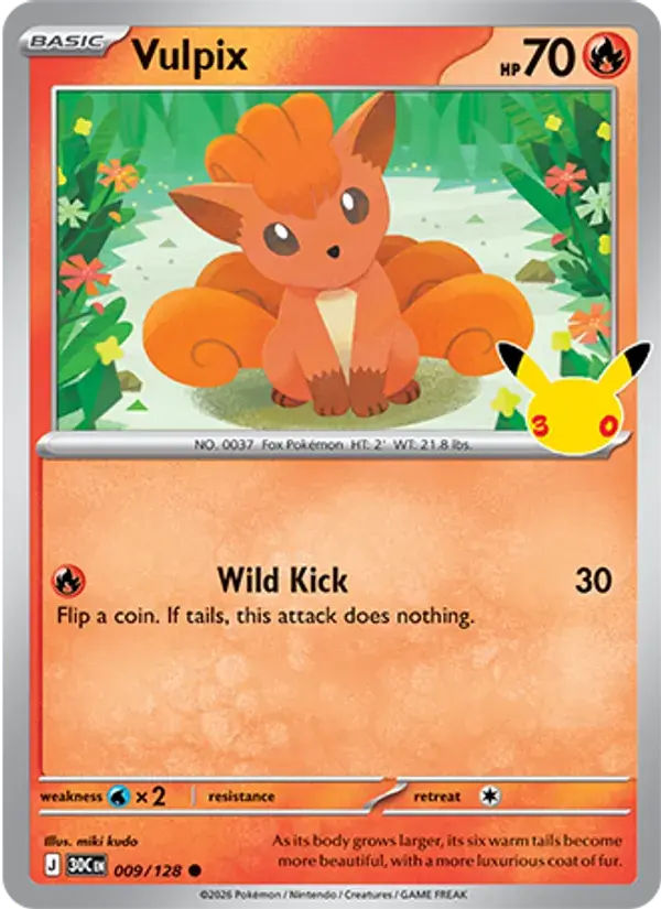 Vulpix #009 — 30th Celebration