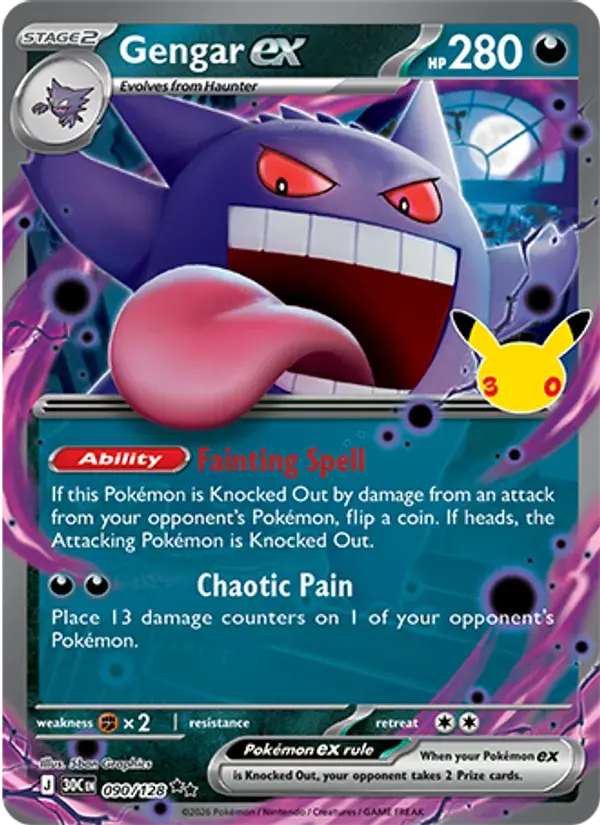Gengar ex #090 — 30th Celebration