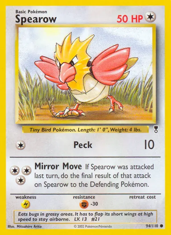 Carte Pokémon Piafabec #94 — Legendary Collection