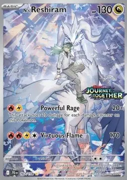 Carte Pokémon Reshiram de N #167 Stamp — Aventures Ensemble
