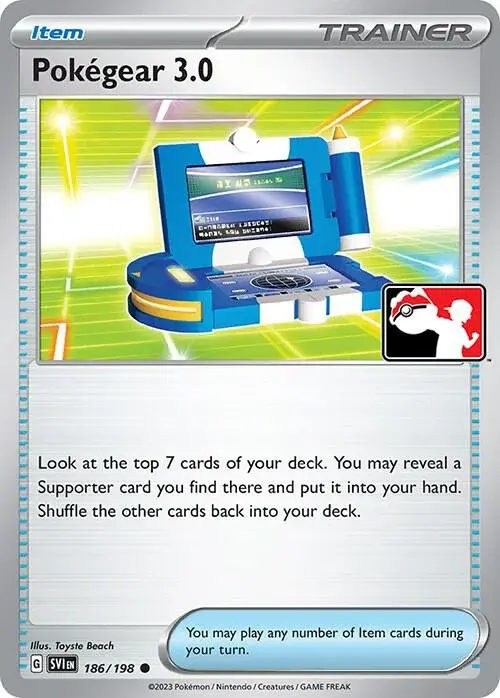Pokégear 3.0 #186/198 S3 — Play! Pokémon Prize Pack Series