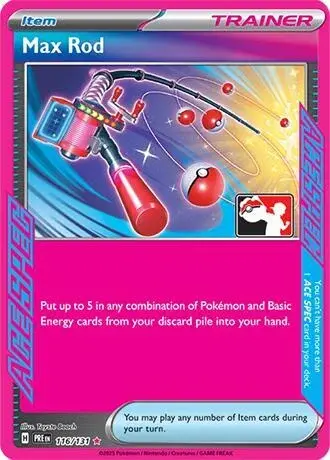 Max Rod #116/131 S8 — Play! Pokémon Prize Pack Series
