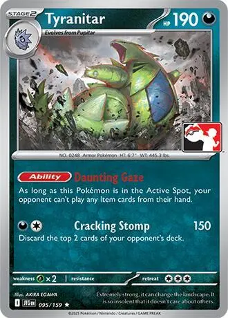 Tyranitar #095/159 S7 — Play! Pokémon Prize Pack Series