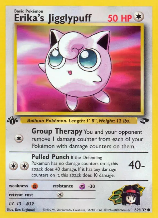 Carte Pokémon Erika's Rondoudou #69 — Gym Challenge