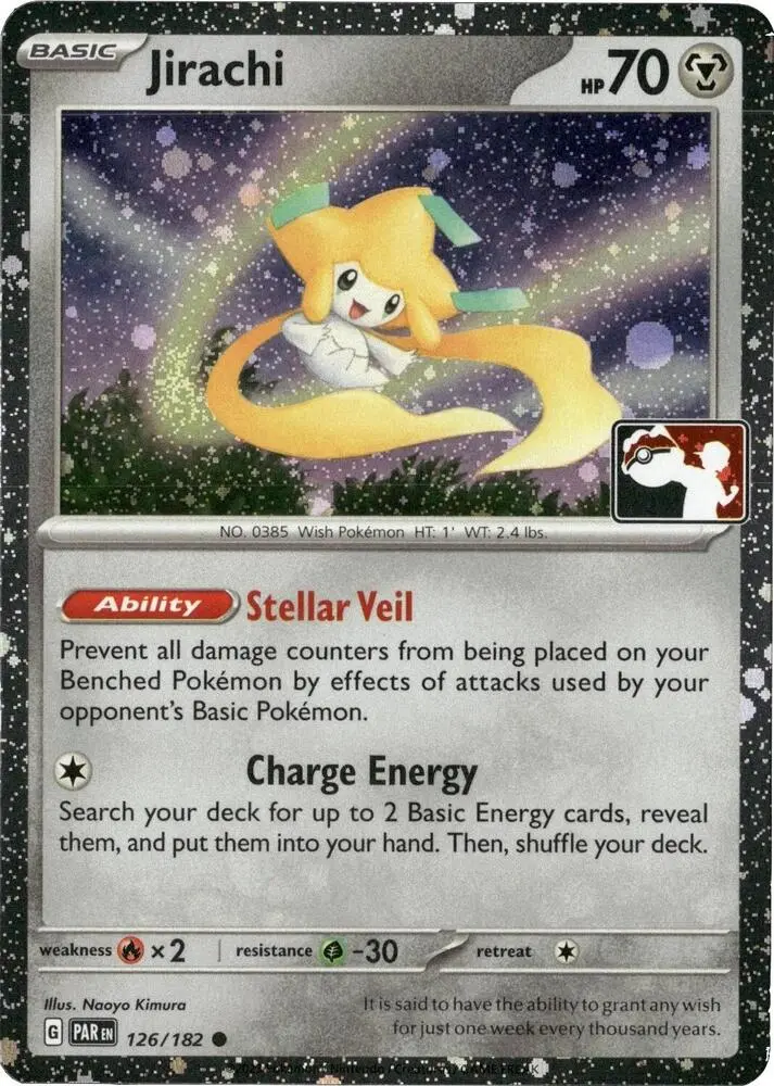 Jirachi #126/182 S5 — Play! Pokémon Prize Pack Series