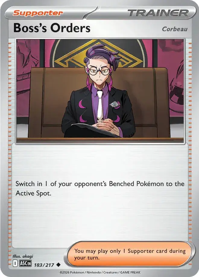 Boss's Orders #183/217 S9 — Play! Pokémon Prize Pack Series