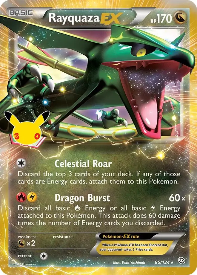 Rayquaza EX #85/124 — 30th Celebration