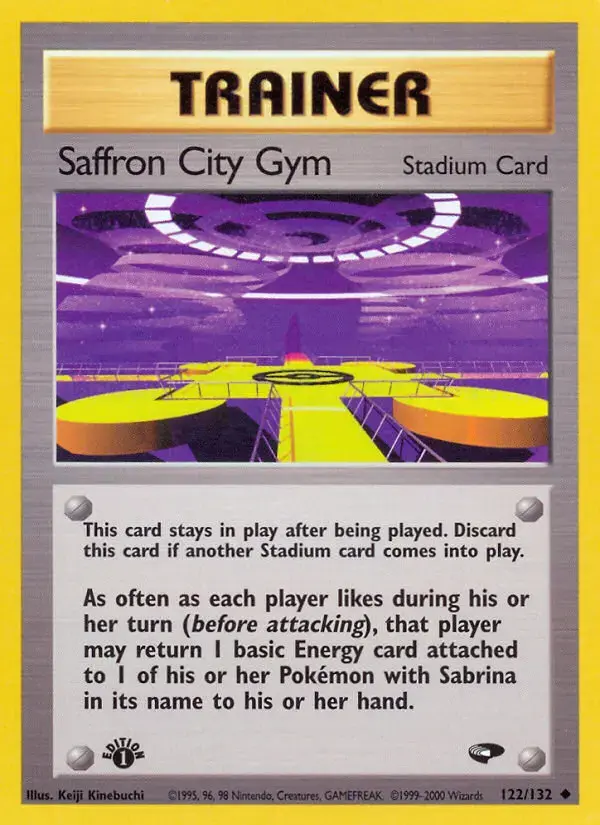 Carte Pokémon Saffron City Gym #122 — Gym Challenge