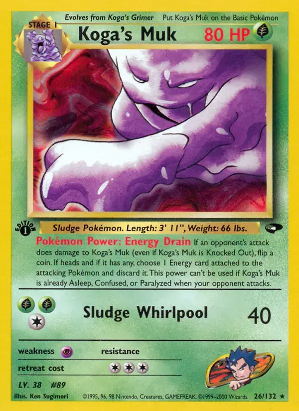 Carte Pokémon Koga's Grotadmorv #26 — Gym Challenge