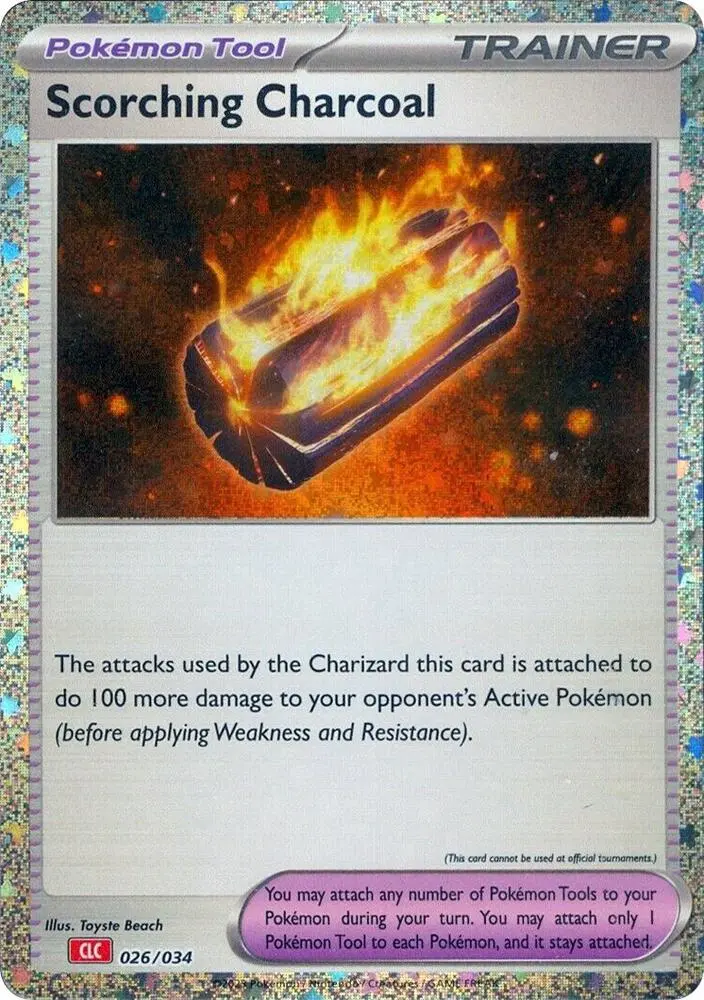 Carte Pokémon Scorching Charcoal #026 — Deck Dracaufeu & Ho-Oh-ex