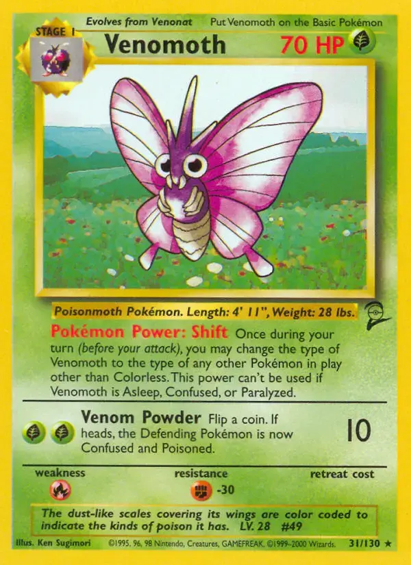 Carte Pokémon Aéromite #31 — Base Set 2