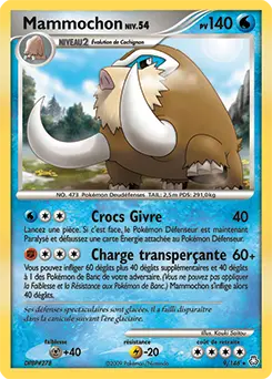 Carte Pokémon Mammochon #009 Non Holo — Éveil des Légendes