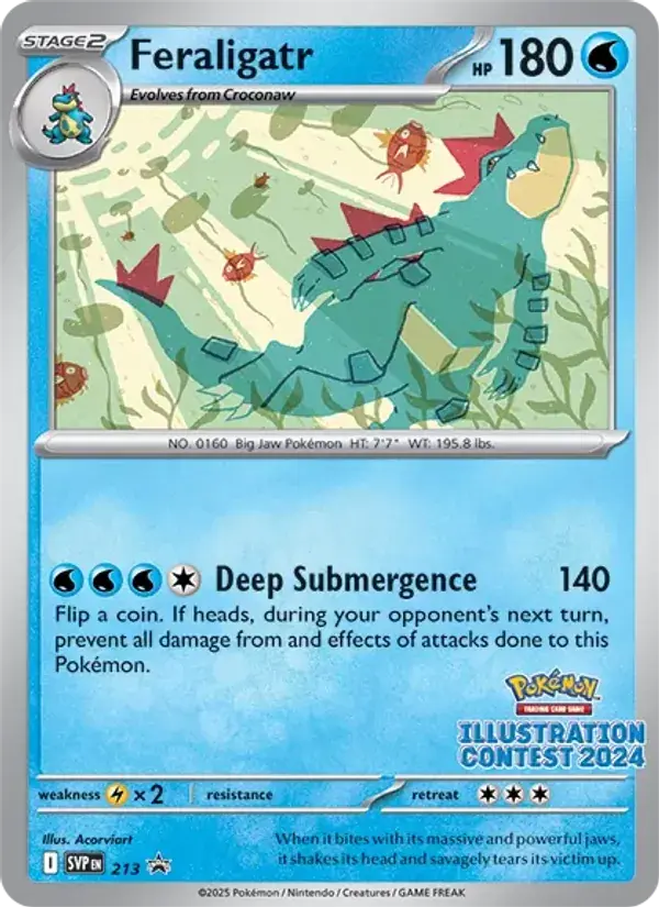 Carte Pokémon Aligatueur #213 — Promos Écarlate et Violet