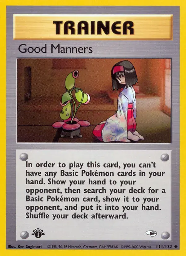 Carte Pokémon Good Manners #111 — Gym Heroes