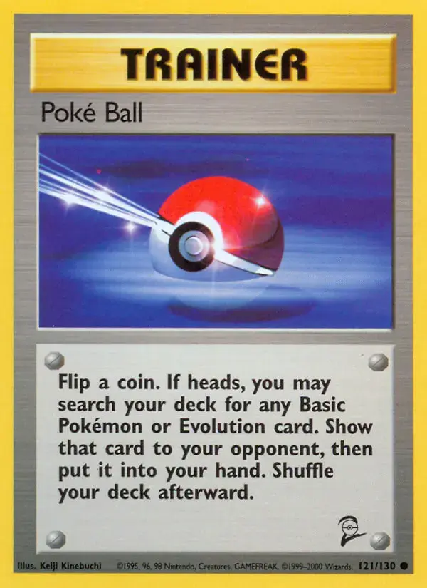 Carte Pokémon Poké Ball #121 — Base Set 2
