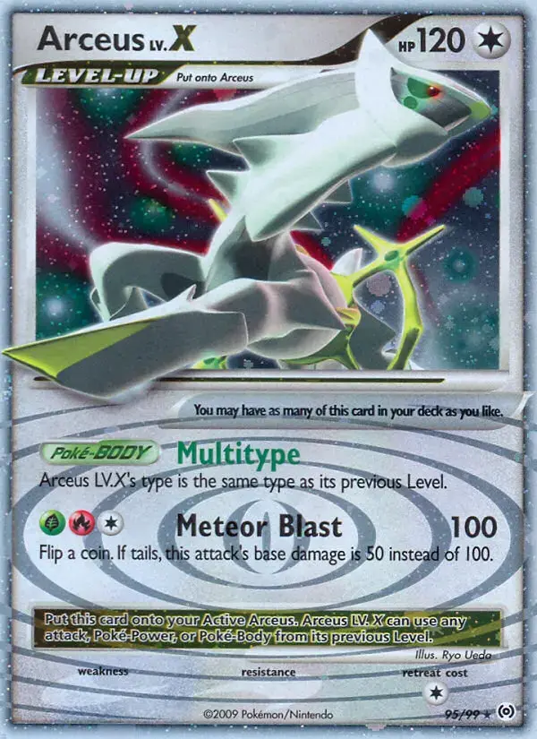 Carte Pokémon Arceus LV.X #95 — Arceus