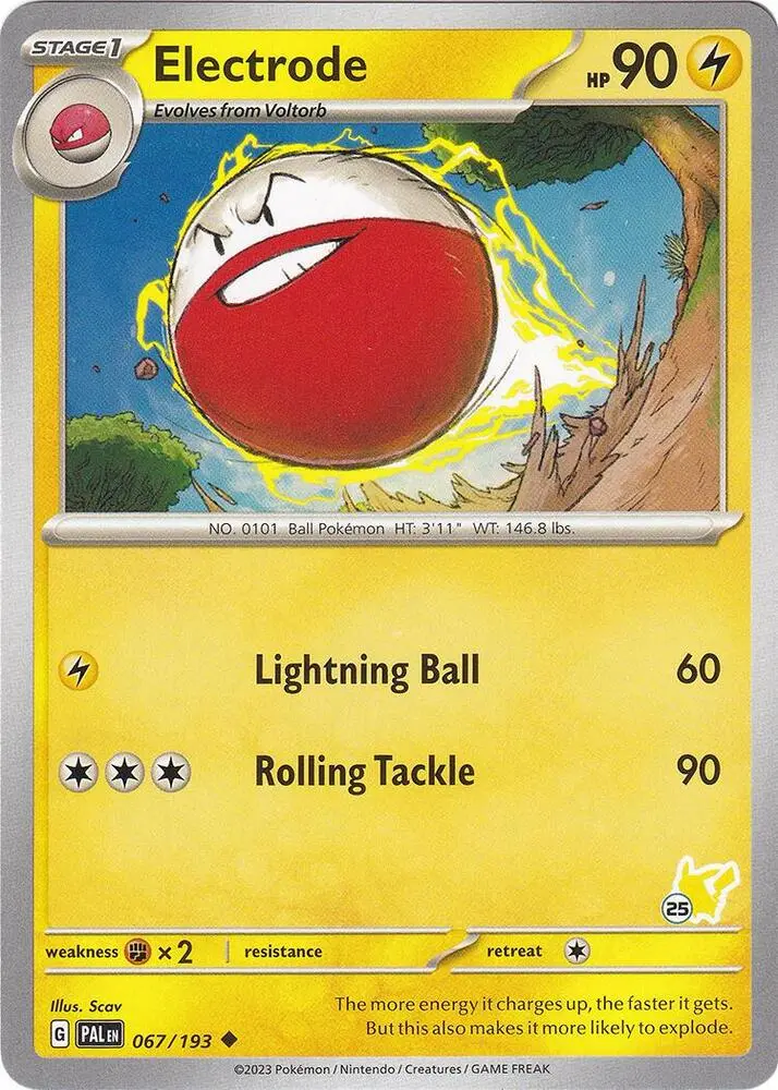 Electrode #Pikachu 25 — Battle Academy 2024