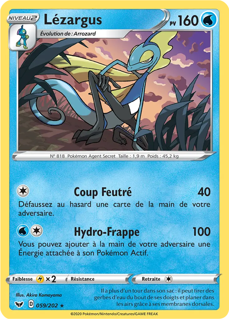 Carte Pokémon Lézargus #059 Cracked Ice — Épée et Bouclier