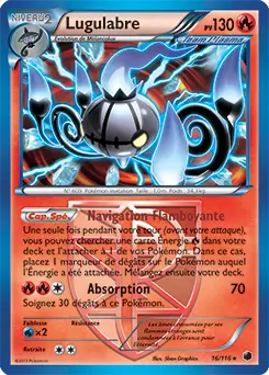 Carte Pokémon Lugulabre #016 Non Holo — Glaciation Plasma