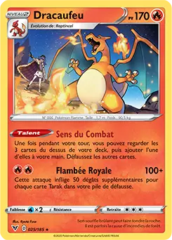 Carte Pokémon Dracaufeu #025 Cracked Ice — Voltage Éclatant