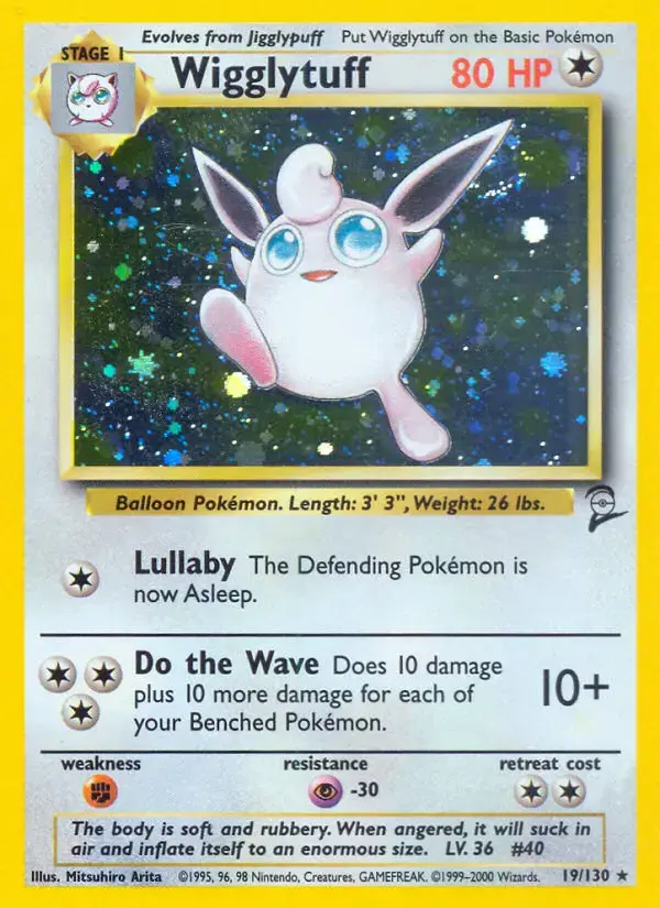 Carte Pokémon Grodoudou #19 — Base Set 2
