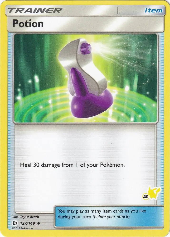 Carte Pokémon Potion #Pikachu 40 — Académie de Combat 2020