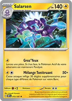 Carte Pokémon Salarsen #072 Non Holo — Flammes Obsidiennes